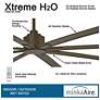 6_84" Minka Aire Xtreme H2O Bronze Wet Large Ceiling Fan with Remote more views