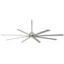 84" Minka Aire Xtreme H2O Brushed Nickel Wet Ceiling Fan with Remote