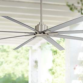 Image1 of 84" Minka Aire Xtreme H2O Brushed Nickel Wet Ceiling Fan with Remote