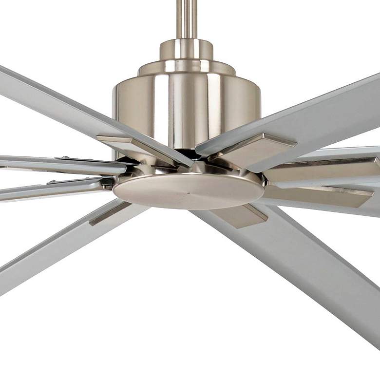 Image 3 84" Minka Aire Xtreme H2O Brushed Nickel Wet Ceiling Fan with Remote more views
