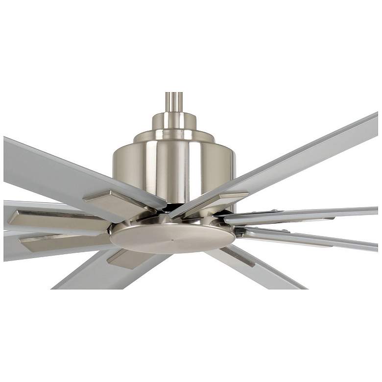 Image 3 84" Minka Aire Xtreme H2O Brushed Nickel Wet Ceiling Fan with Remote more views