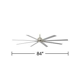 Image5 of 84" Minka Aire Xtreme H2O Brushed Nickel Wet Ceiling Fan with Remote more views