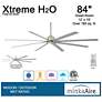 6_84" Minka Aire Xtreme H2O Brushed Nickel Wet Ceiling Fan with Remote more views