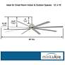 84" Minka Aire Xtreme H2O Brushed Nickel Wet Ceiling Fan with Remote