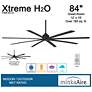 6_84" Minka Aire Xtreme H2O Coal Wet Ceiling Fan with Remote Control more views