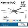 7_84" Minka Aire Xtreme H2O Iron Wet Ceiling Fan with Remote Control more views