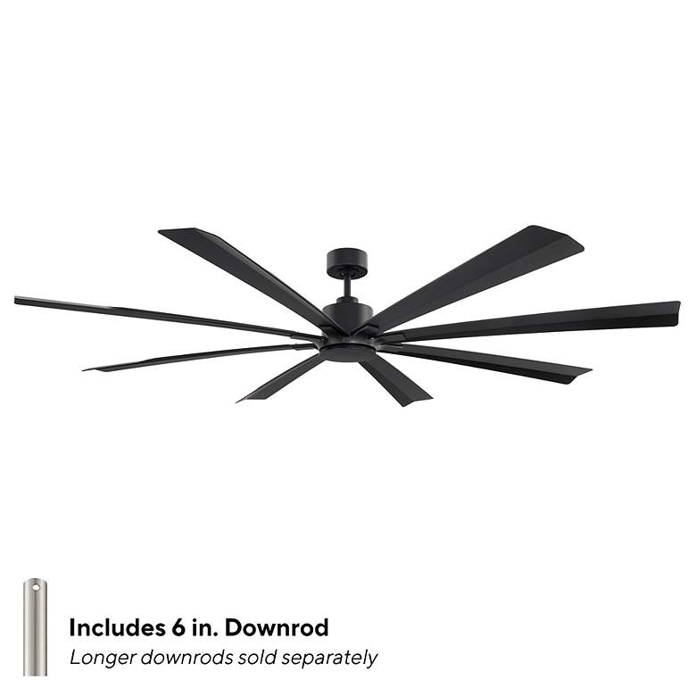 Image 5 84" Modern Forms Size Matters Matte Black Ceiling Fan more views