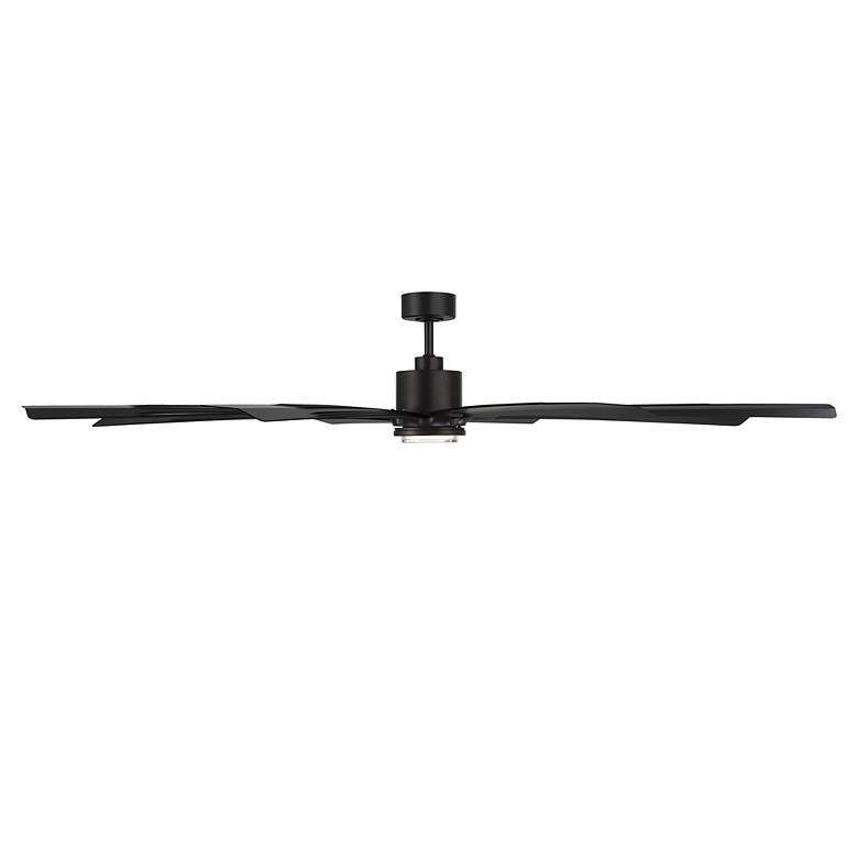 Image 3 84" Modern Forms Size Matters Matte Black Wet LED Smart Fan with Remot more views
