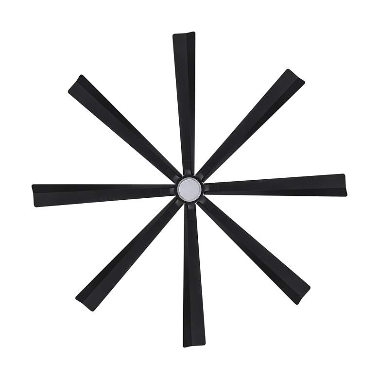 Image 4 84" Modern Forms Size Matters Matte Black Wet LED Smart Fan with Remot more views