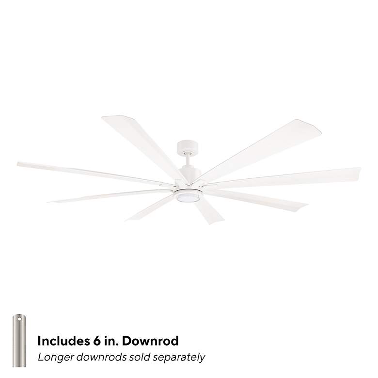 Image 5 84" Modern Forms Size Matters Matte White Wet LED Smart Fan with Remot more views
