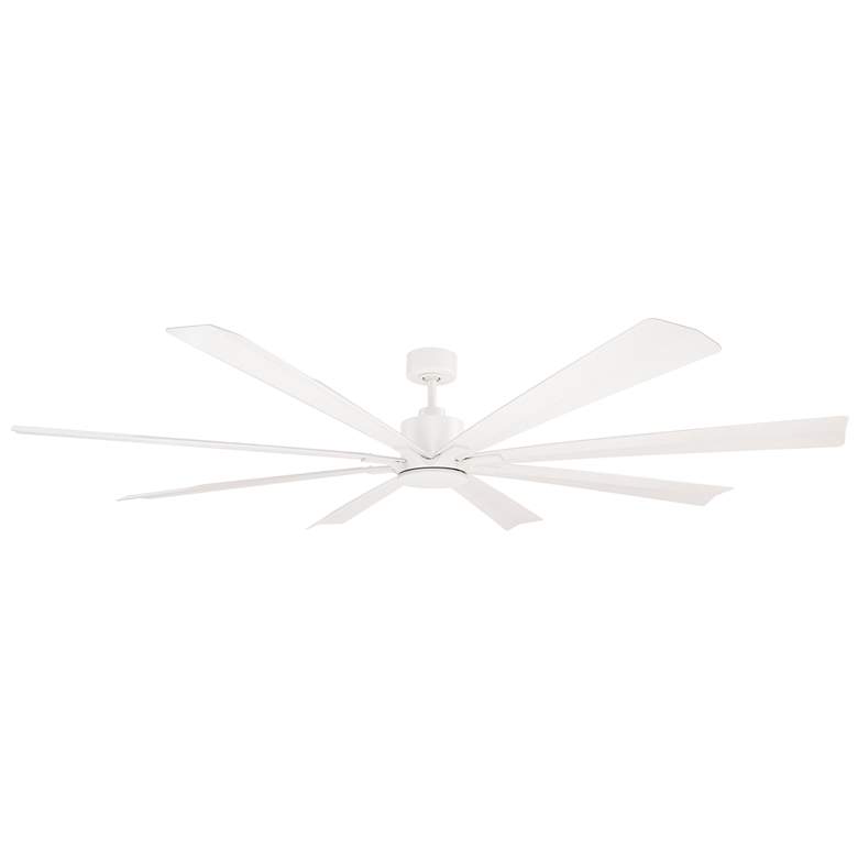 Image 1 84" Modern Forms Size Matters Matte White Wet Smart Ceiling Fan with R