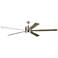 84" Monte Carlo Vision 84 Brushed Steel LED Ceiling Fan