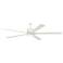 84" Monte Carlo Vision 84 Matte White LED Ceiling Fan