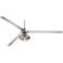 84" Turbina XL DC Rustic Nickel LED Large Ceiling Fan with Remote