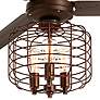 84" Turbina XL Oil-Rubbed Bronze LED Large Ceiling Fan with Remote