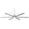 84" Ultra Breeze Brushed Nickel LED Wet Ceiling Fan with Remote