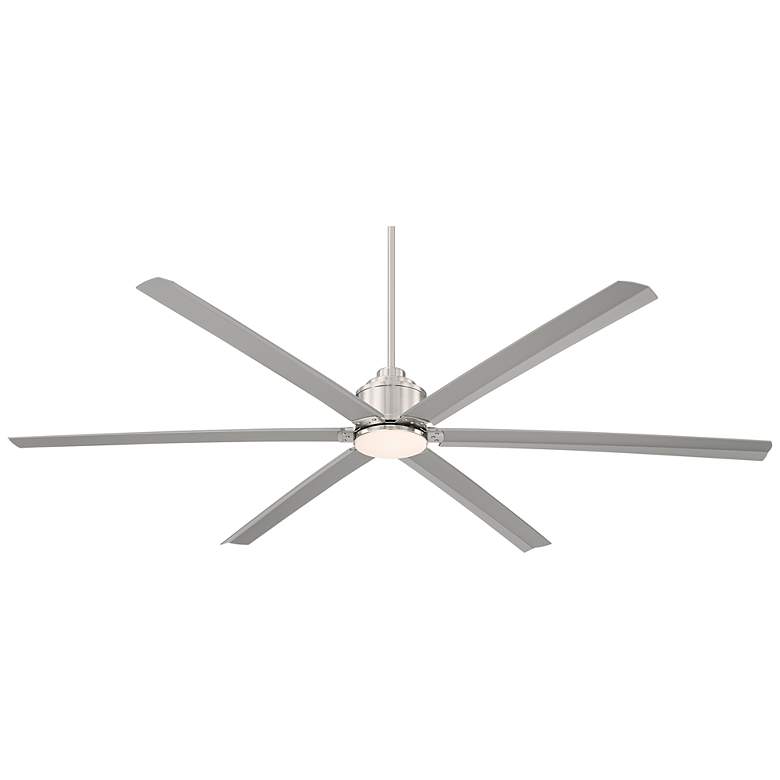 Image 7 84 inch Ultra Breeze Brushed Nickel LED Wet Ceiling Fan with Remote more views