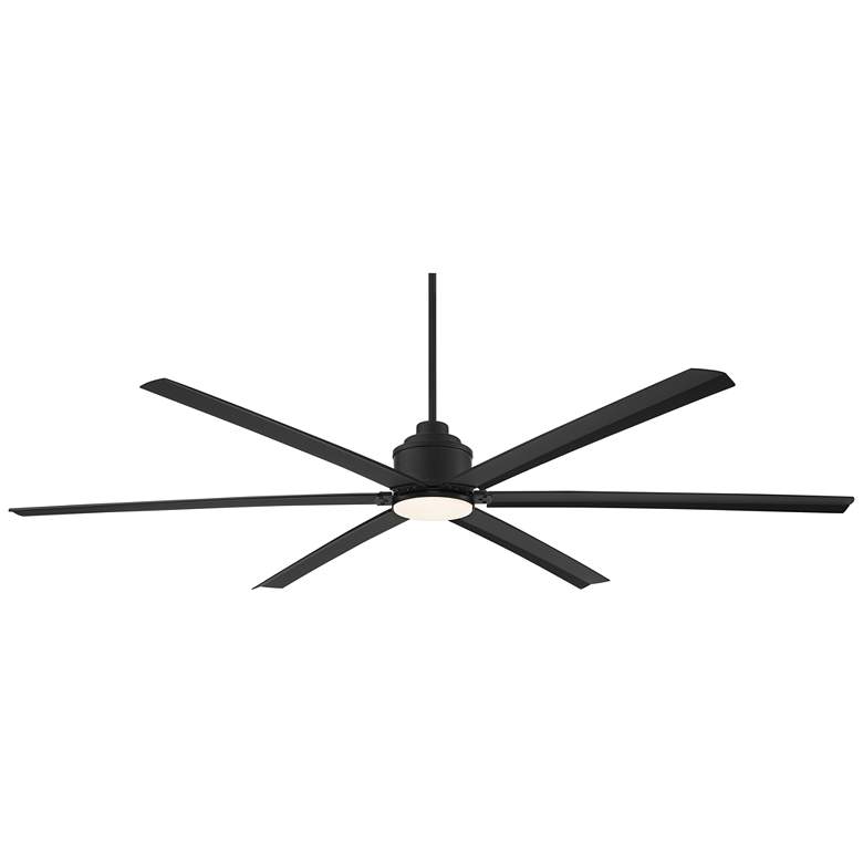 Image 2 84" Ultra Breeze Matte Black LED Wet Rated Ceiling Fan with Remote