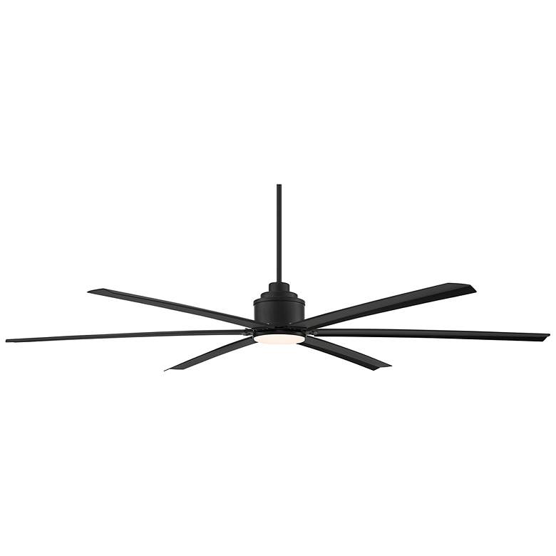 Image 6 84" Ultra Breeze Matte Black LED Wet Rated Ceiling Fan with Remote more views