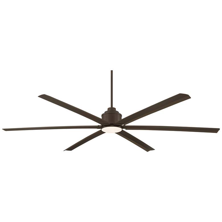 Image 2 84 inch Ultra Breeze Oil Rubbed Bronze LED Wet Ceiling Fan with Remote