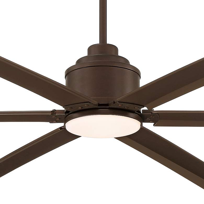 Image 3 84 inch Ultra Breeze Oil Rubbed Bronze LED Wet Ceiling Fan with Remote more views