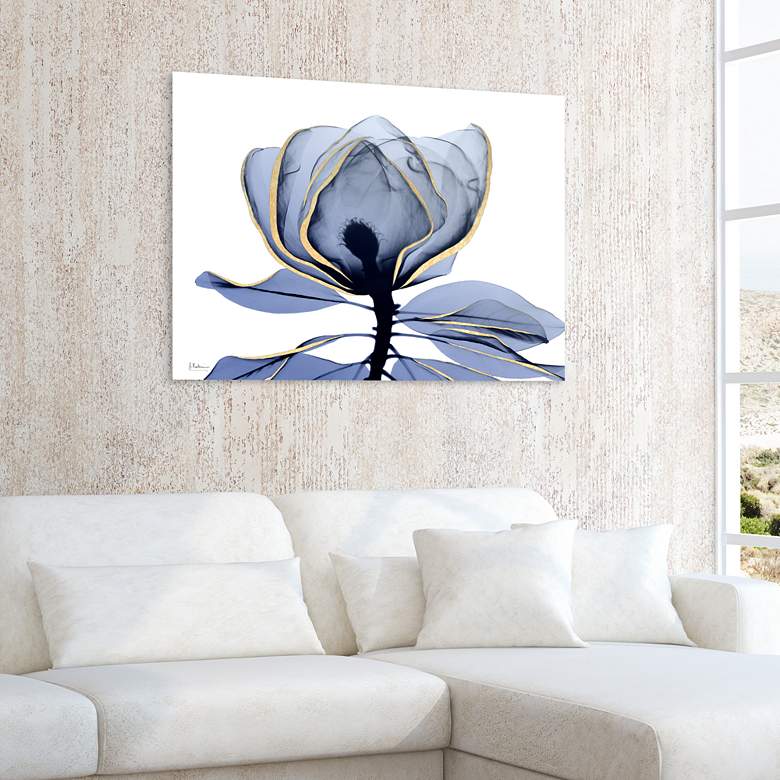 Image 1 Golden Midnight 1 48" Wide Tempered Glass Graphic Wall Art in scene