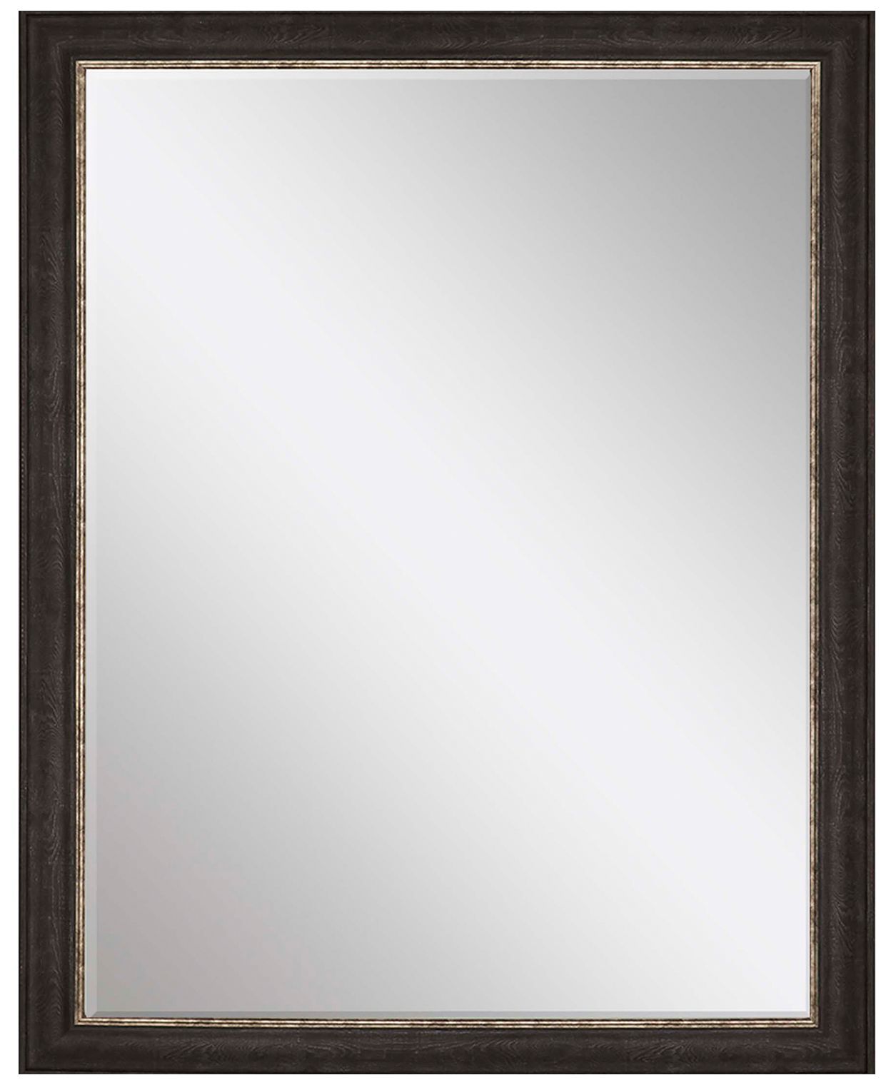 Image 2 #843 Brown Metallic Wall Mirror - 35" x 45"