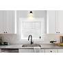 1_Z-Lite Z-Studio 12 3/4" High Ivory and Matte Black Wall Sconce in scene