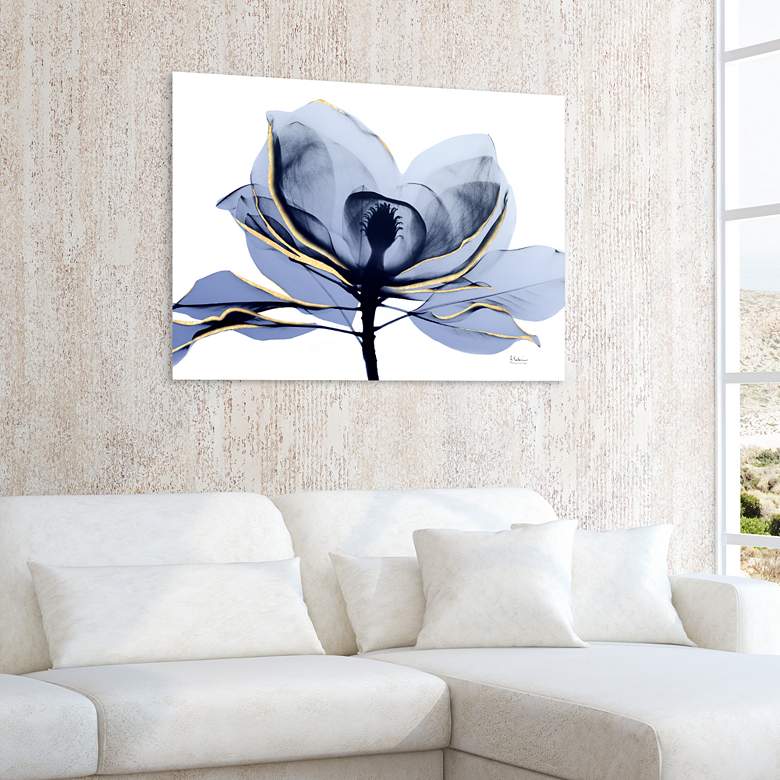 Image 1 Golden Midnight 2 48" Wide Tempered Glass Graphic Wall Art in scene