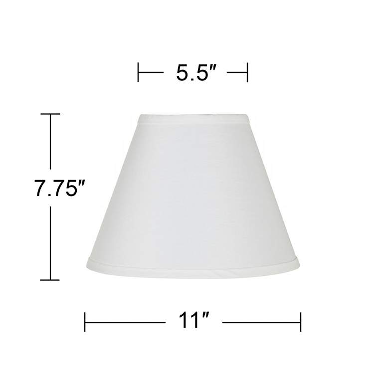 Image 2 84962 - White Sandstone Line Fabric Empire Lamp Shade more views