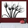 Marching Tulips 48"W Free Floating Glass Graphic Wall Art in scene