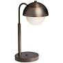 84R48 - Metal and Wood Desk Lamp