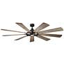 2_85" Gentry Anvil Iron LED Ceiling Fan with Walnut Blades