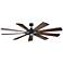 85" Kichler Gentry Distressed Black LED Ceiling Fan