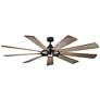 85" Kichler Gentry XL Iron LED Large Ceiling Fan with Wall Control