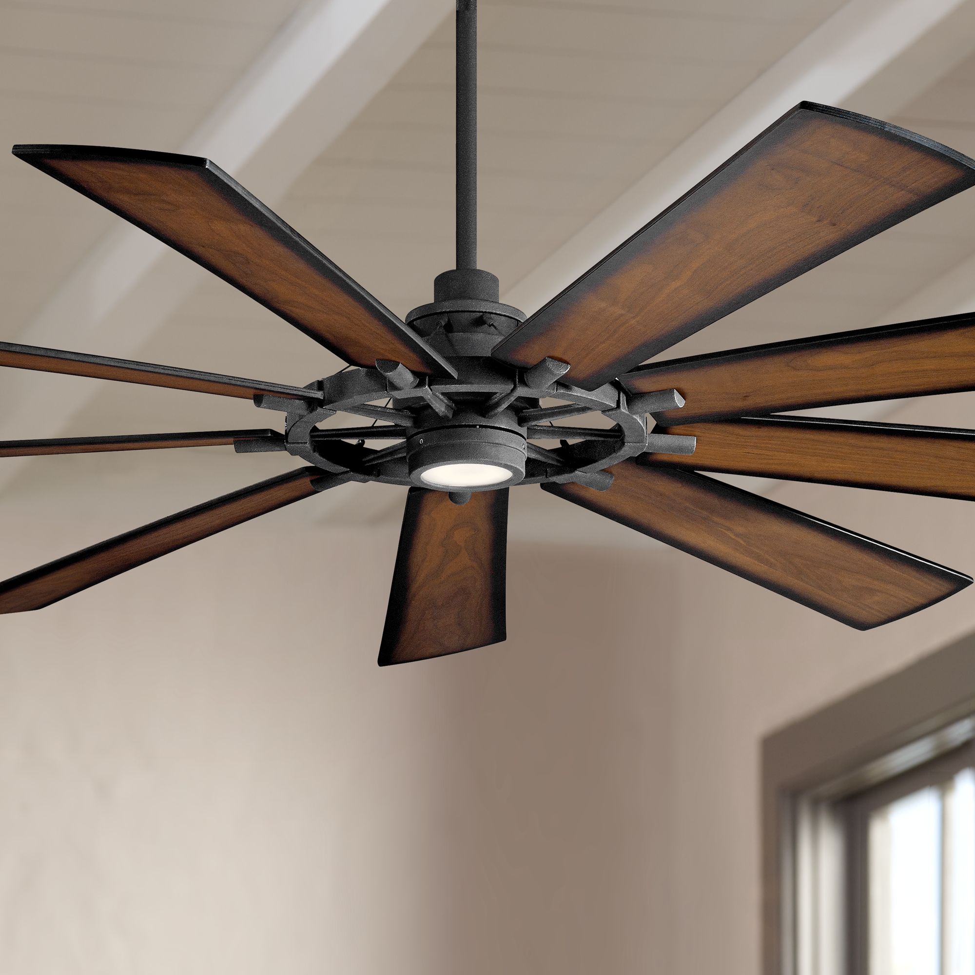 rustic wagon wheel ceiling fan