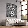 1_King of the Jungle AB 72" High 2-Piece Glass Wall Art Set in scene