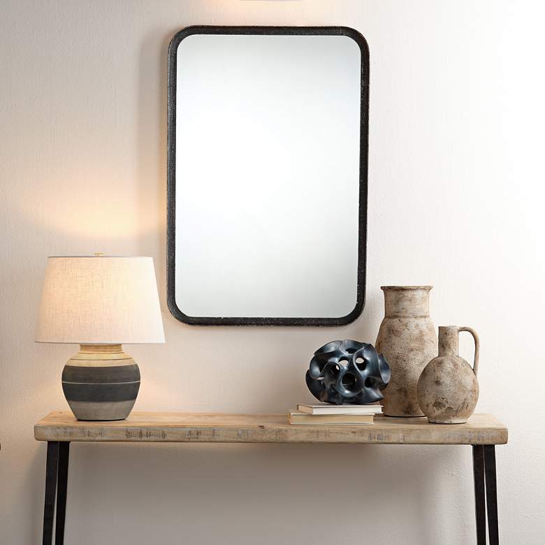 Image 1 Jamie Young Bernard Beige and Gray Ceramic Accent Table Lamp in scene