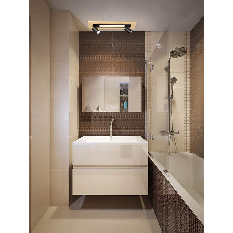 Image 1 Eglo Torrestralle 27 1/4" Wide Natural LED Ceiling Light in scene
