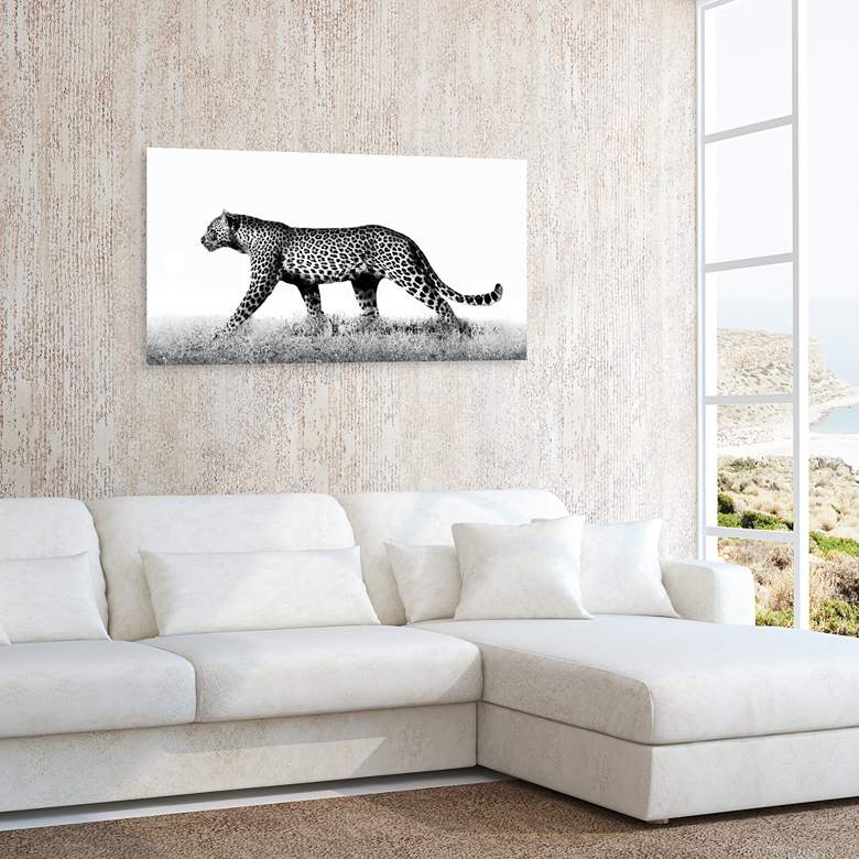 Image 1 Fearless 2 48" Wide Floating Tempered Glass Graphic Wall Art in scene
