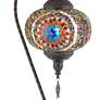 85C17 - Moroccan Style Lamp with Decorative Glass Globe 2Outlets 2USBs