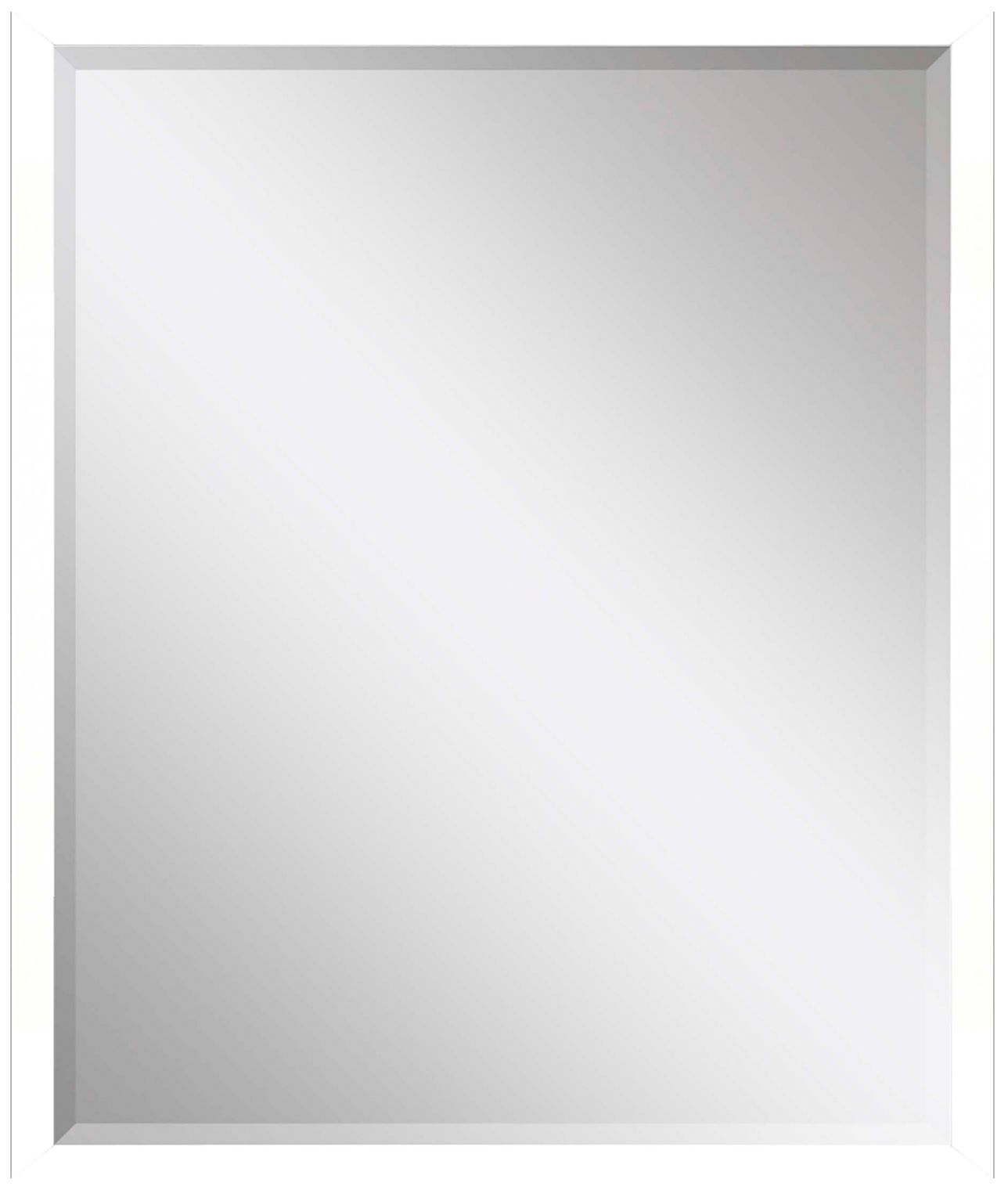 Image 2 #867 White Wall Mirror - 24" x 30"