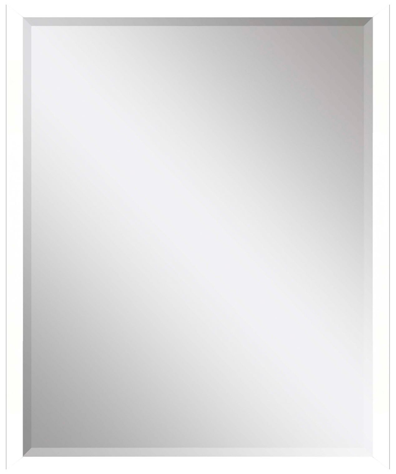 Image 2 #867 White Wall Mirror - 32" x 42"