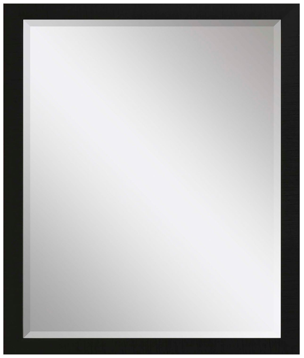 Image 2 #869 Black Wall Mirror - 25" x 31"