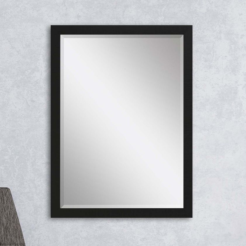 Thumbnail1 of #869 Black Wall Mirror - 27" x 39"
