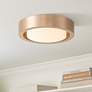 1_360 Lighting Jayson 12 3/4" Wide Modern Satin Bronze LED Ceiling Light in scene
