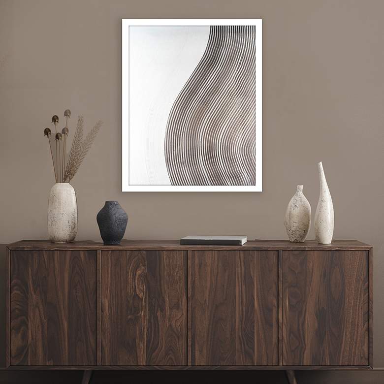 Image 1 Slow Going I 32 inch Wide Framed Canvas Wall Art in scene
