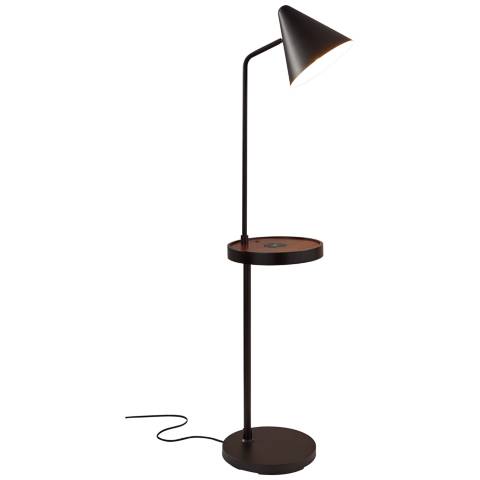 Oliver Black Wireless Charging Usb Tray, Adesso Wireless Charging Floor Lamp