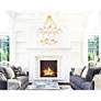 1_Arya 39" Wide Satin Gold 70-Light Globe Chandelier in scene