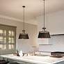 1_Quoizel Fairview 18"W Western Bronze 3-Light Drum Pendant in scene